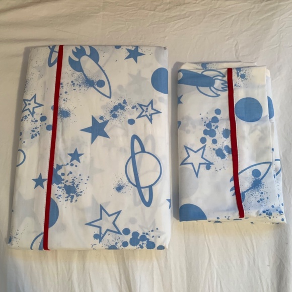 Space & The Galaxy NEW Full Flat Sheet + Pillowcase - Picture 4 of 7